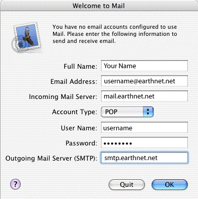 email setup for mac