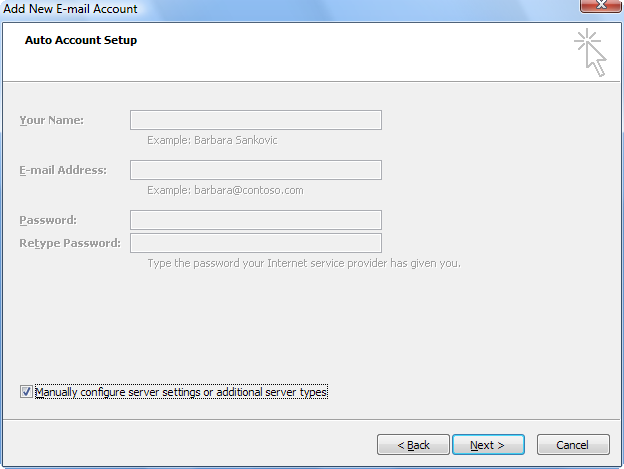 earthlink email setup for outlook 2013