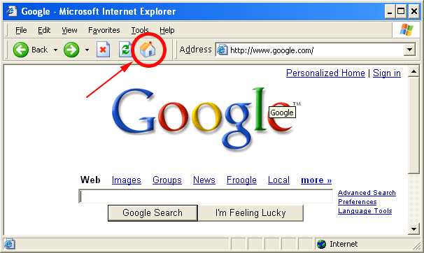 Microsoft Internet Explorer Home Page